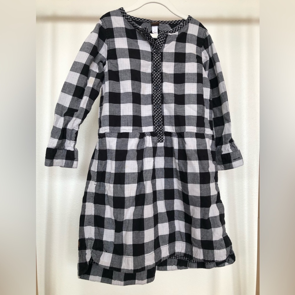 Tea Collection Checkered Plaid Shirt Dress